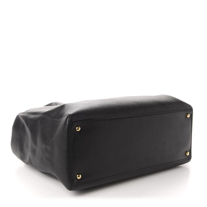 Chanel Calfskin Cerf Executive Shopper Tote Black 4 of 11