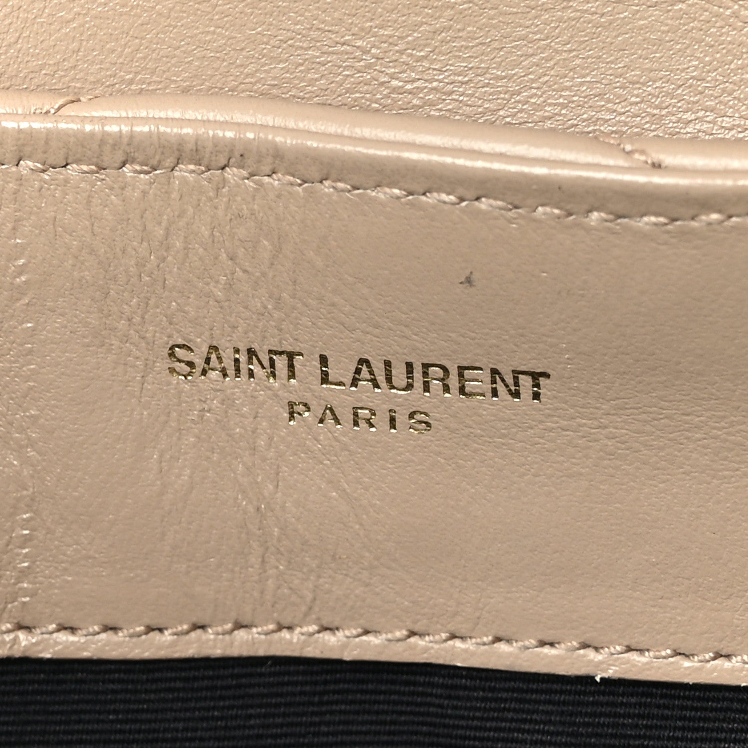 Saint Laurent Calfskin Y Quilted Monogram Small Loulou Chain Satchel Dark Beige 6 of 8