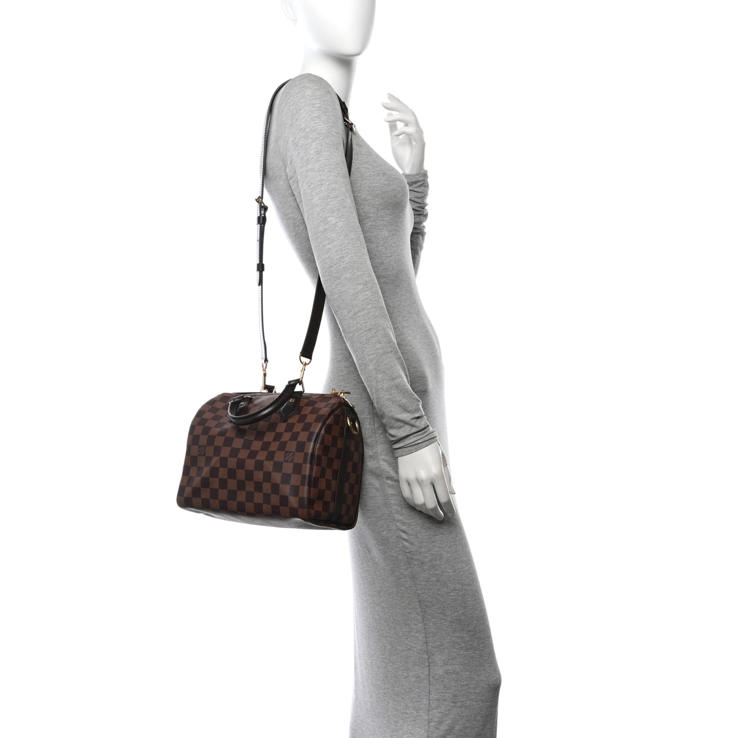 Damier Ebene Speedy Bandouliere 25