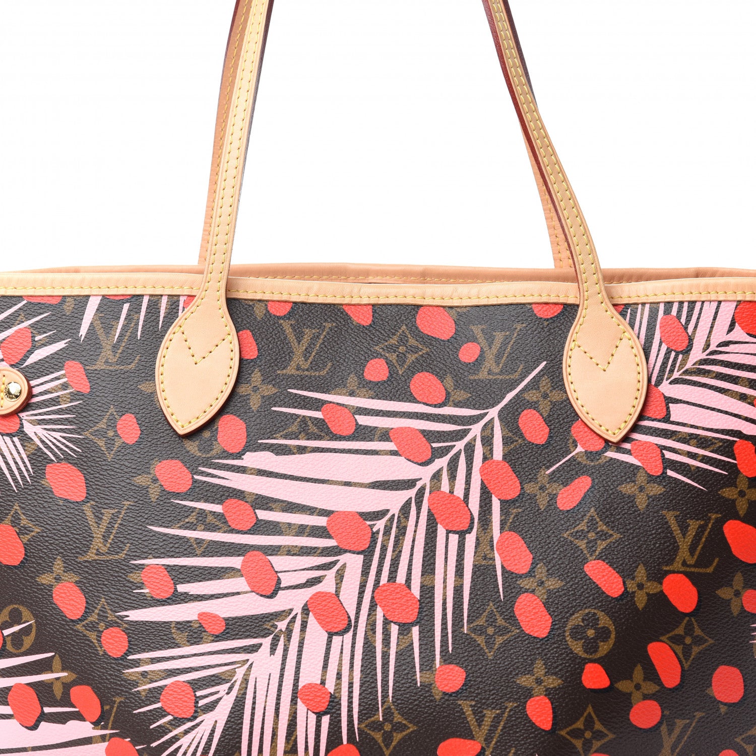 Louis Vuitton Monogram Jungle Dots Neo Neverfull MM Sugar Pink Poppy 9 of 9