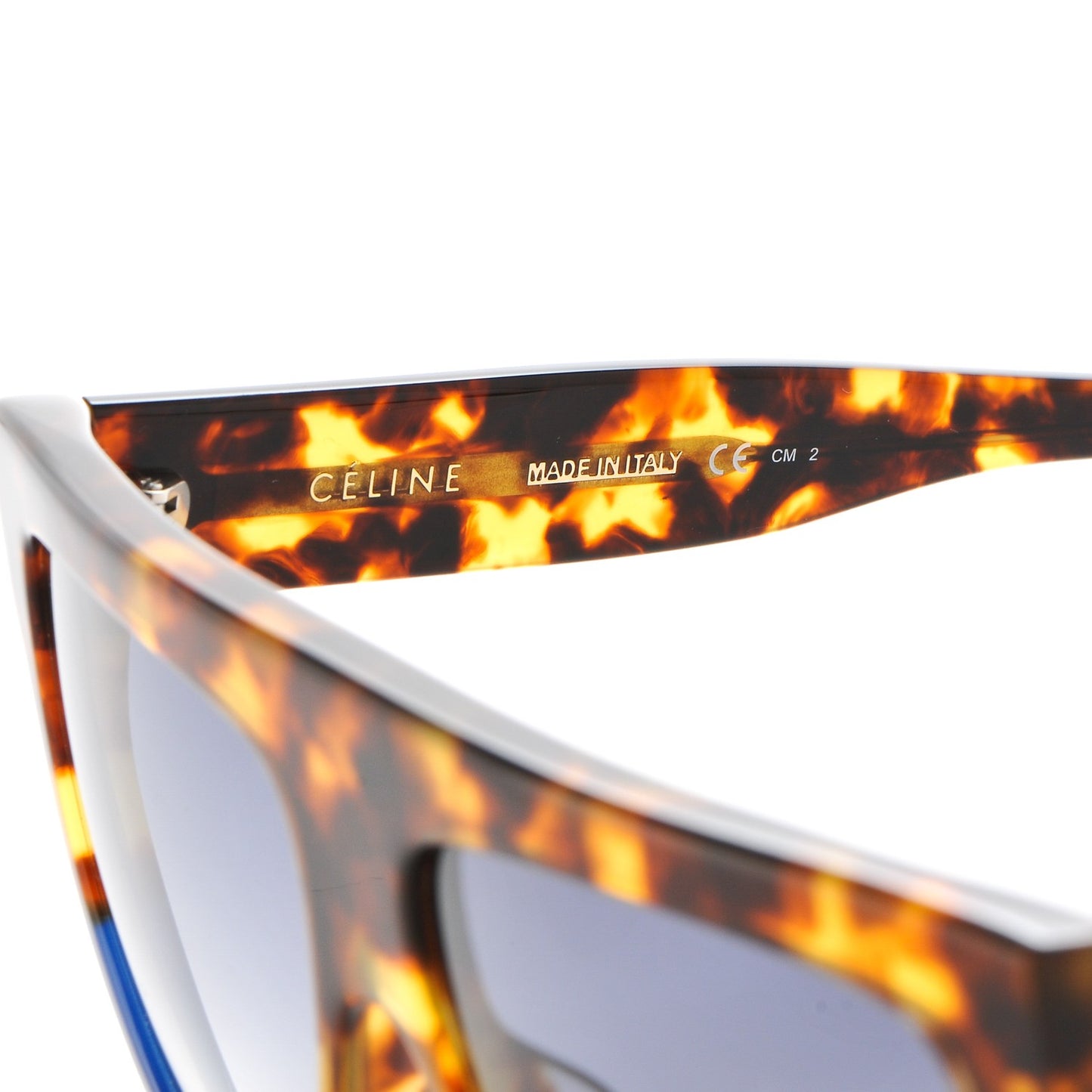 Acetate Shadow Sunglasses CL 41026/S Tortoise Havana Blue