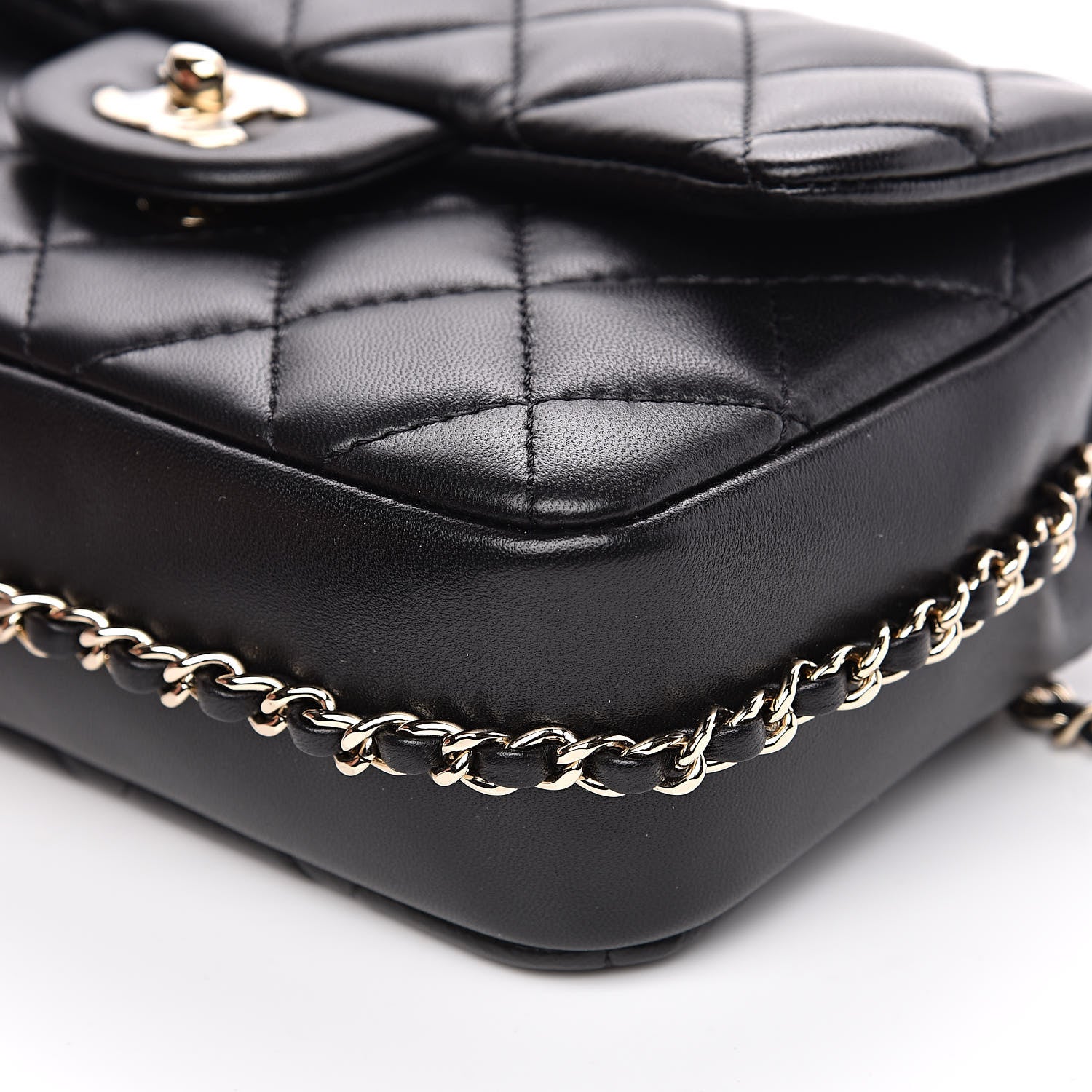 Chanel Lambskin Quilted Small My Precious Flap Black 9 of 11