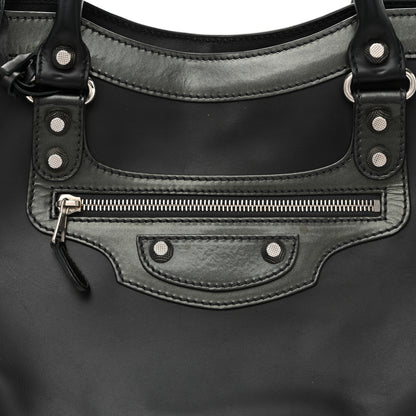Balenciaga Smooth Calfskin Metallic Patent Giant 12 Silver Hardware City Vert Poker Fonce 9 of 11