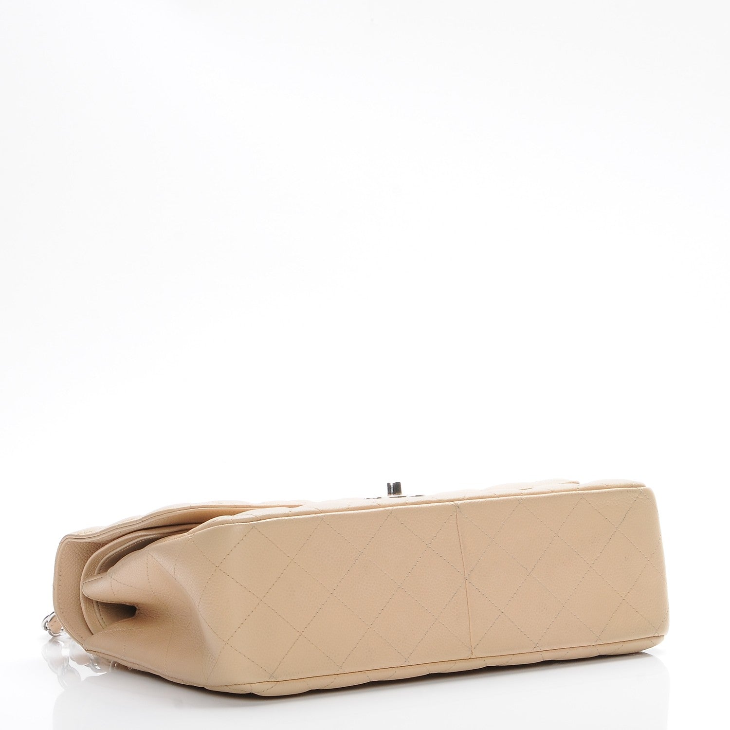 Chanel Caviar Quilted Jumbo Double Flap Beige Clair 4 of 7