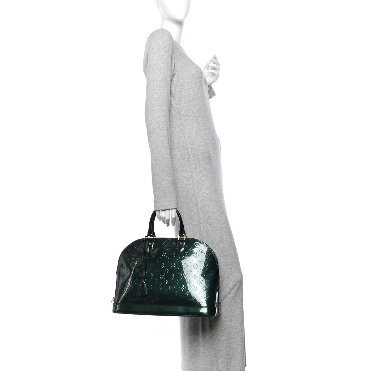 Louis Vuitton Vernis Alma GM Blue Nuit 4 of 16
