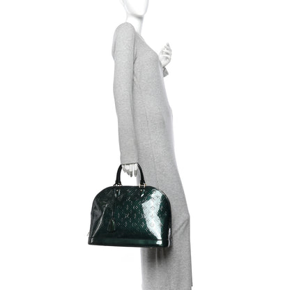 Louis Vuitton Vernis Alma GM Blue Nuit 4 of 16