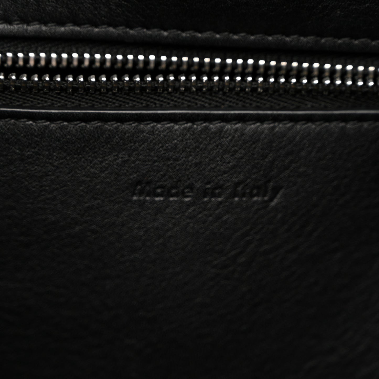 Supple Grained Calfskin Small Big Bag Black