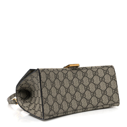 Balenciaga X GUCCI GG Supreme Monogram Small Hourglass Top Handle Bag Beige Ebony 4 of 10