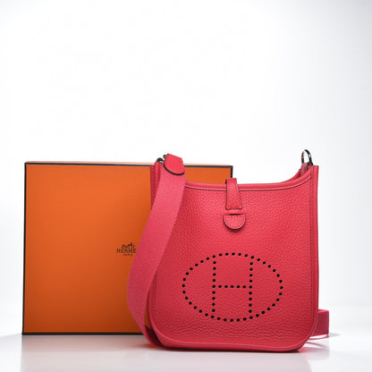 Hermes Taurillon Clemence Evelyne TPM Rose Extreme 10 of 10