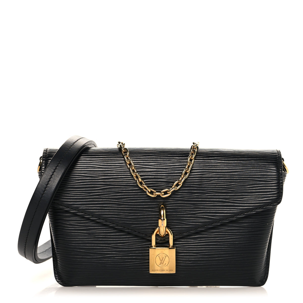 Louis Vuitton Epi Padlock On Strap Black 1 of 12