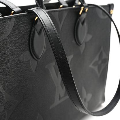 Louis Vuitton Empreinte Monogram Giant Onthego MM  Black 10 of 10