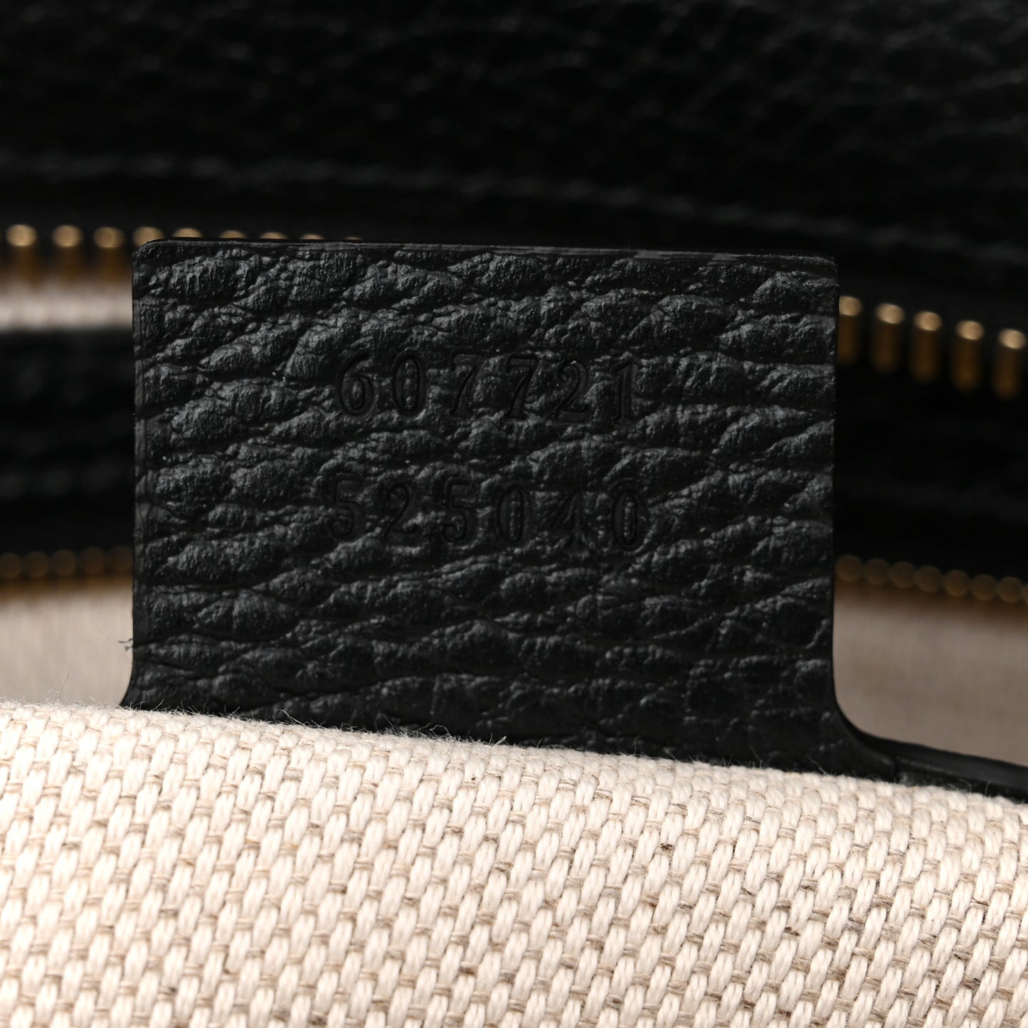 Dollar Calfskin Large Soho Top Handle Satchel Black