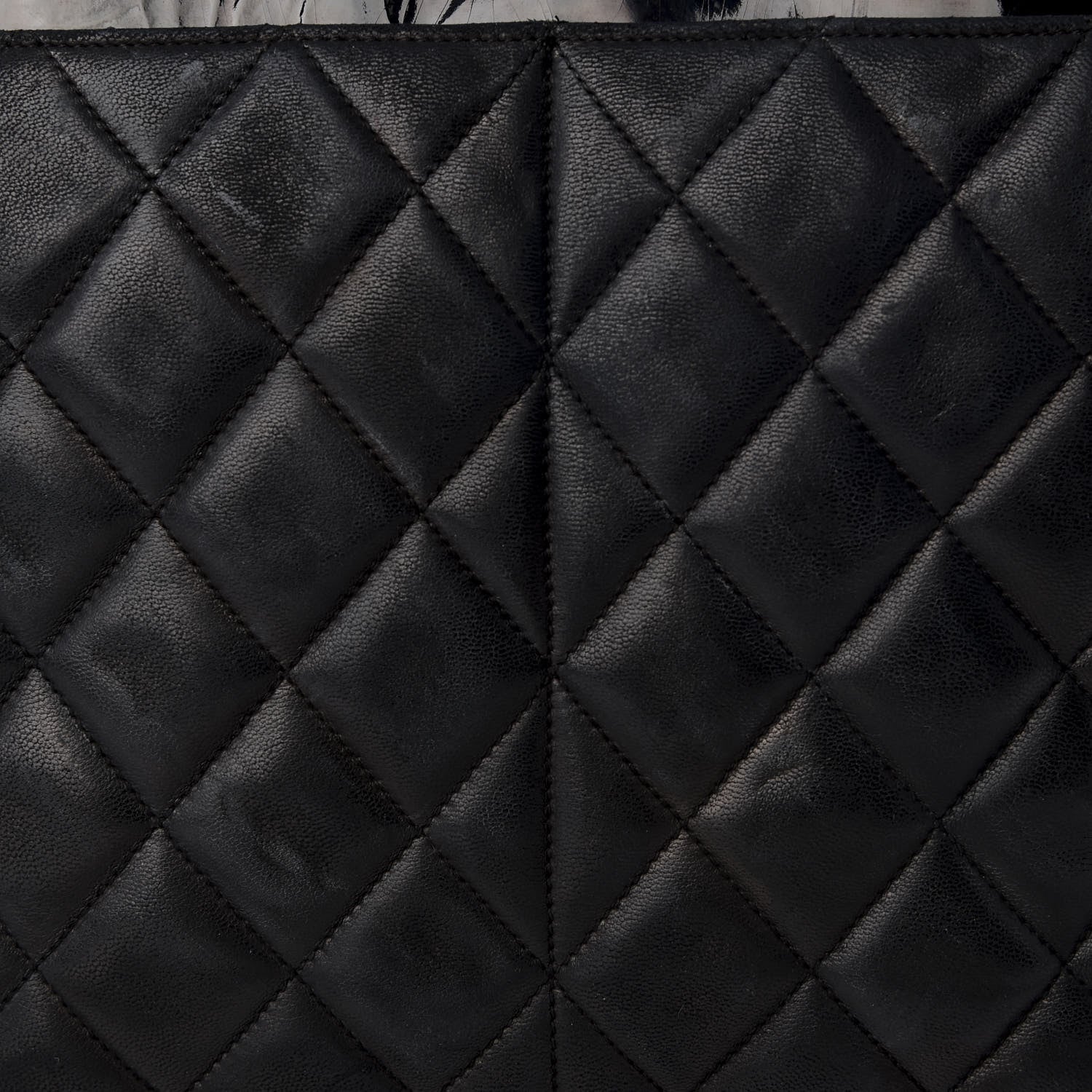 Chanel Lambskin Patent Quilted Shoulder Bag Black 8 of 8