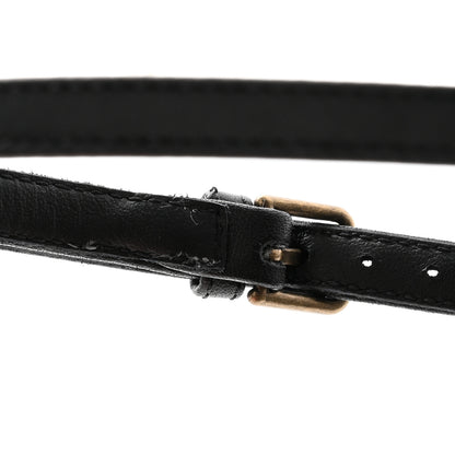 Saint Laurent Patent Calfskin Cassandra Monogram Sandals 39 Black 8 of 10