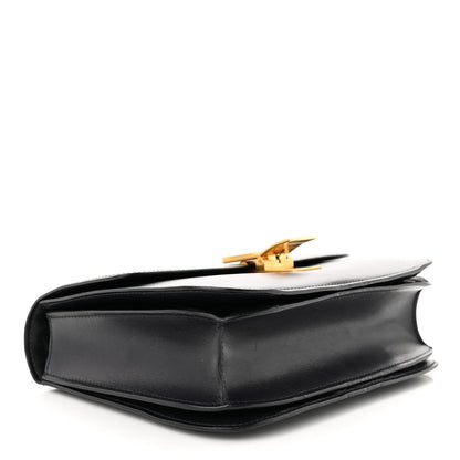 Celine Box Calfskin Medium Classic Box Flap Bag Navy 4 of 12