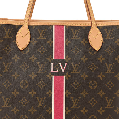 Louis Vuitton Monogram My LV Heritage Neverfull MM Fuchsia White 9 of 11