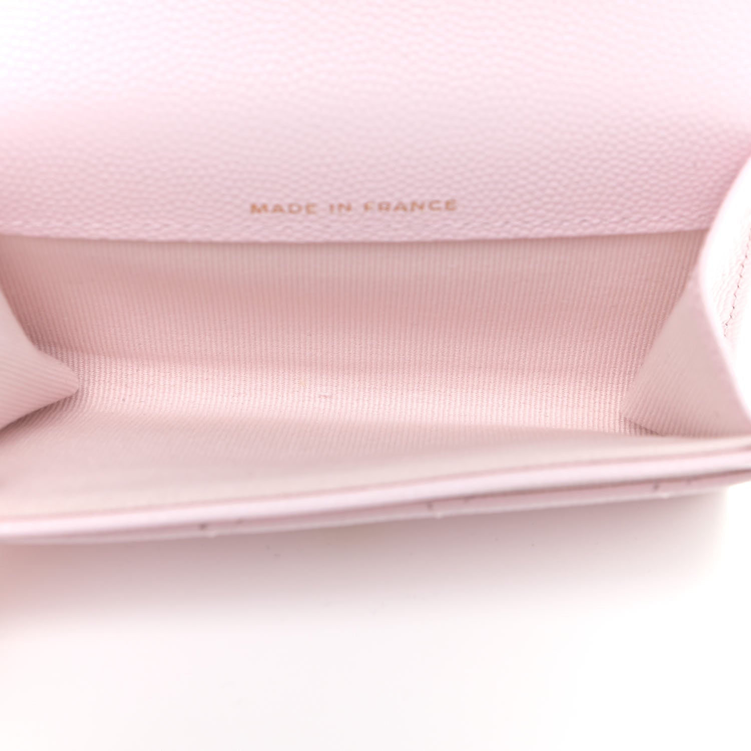 Chanel Caviar Quilted Flap Card Holder Wallet Light Pink 4 of 11
