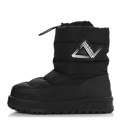 Louis Vuitton Nylon Monogram LV Alpine Mens Boot 9 Black 1 of 8