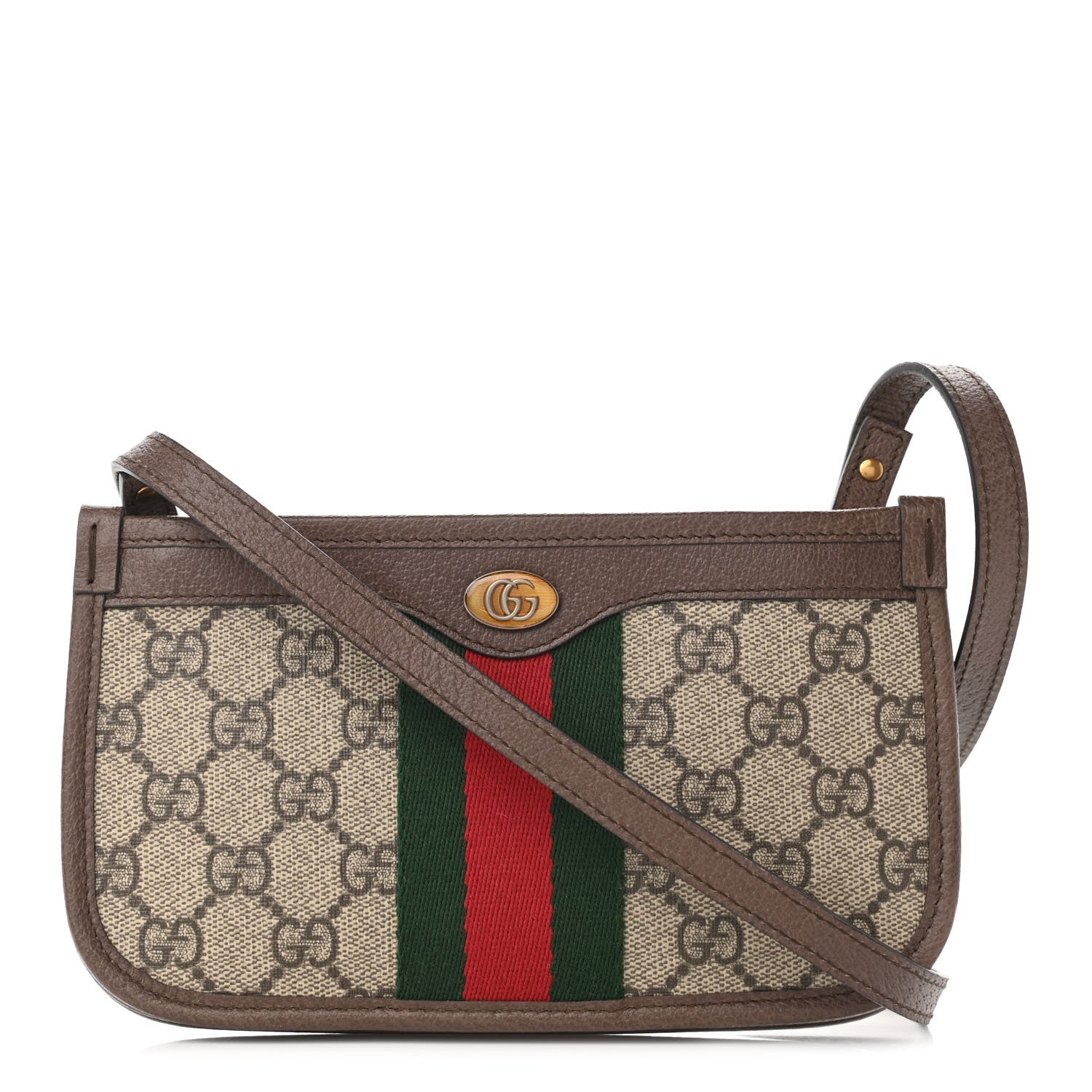 Gucci GG Supreme Monogram Web Ophidia Crossbody Beige New Acero 1 of 12