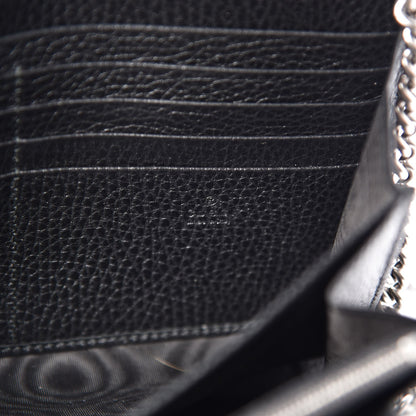 Gucci Calfskin Mini Dionysus Chain Wallet Black 6 of 8