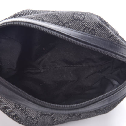 Gucci Denim Monogram Cosmetic Case Black 5 of 8