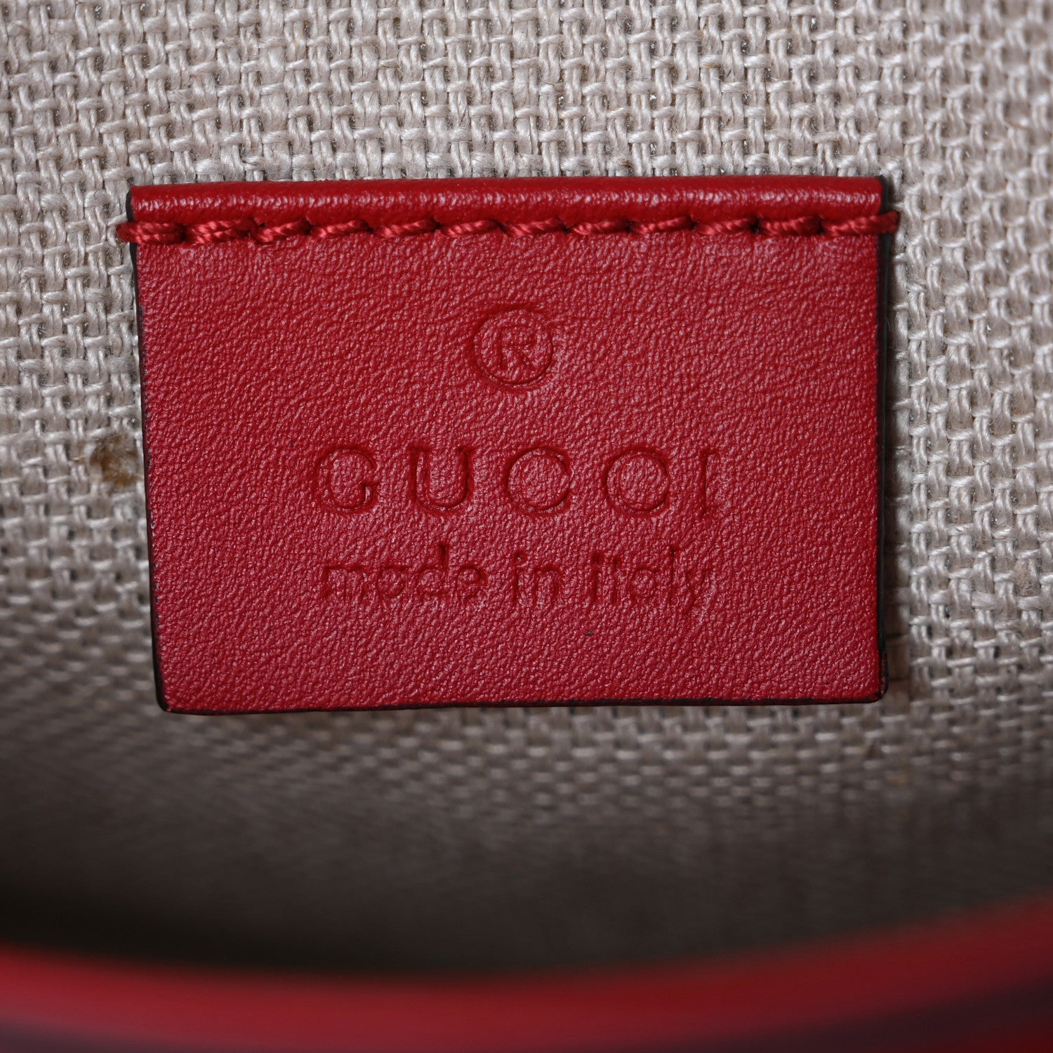 Gucci Monogram Ruinart Calfskin Small Lady Web Shoulder Bag Beige Ebony Hibiscus Red 6 of 10