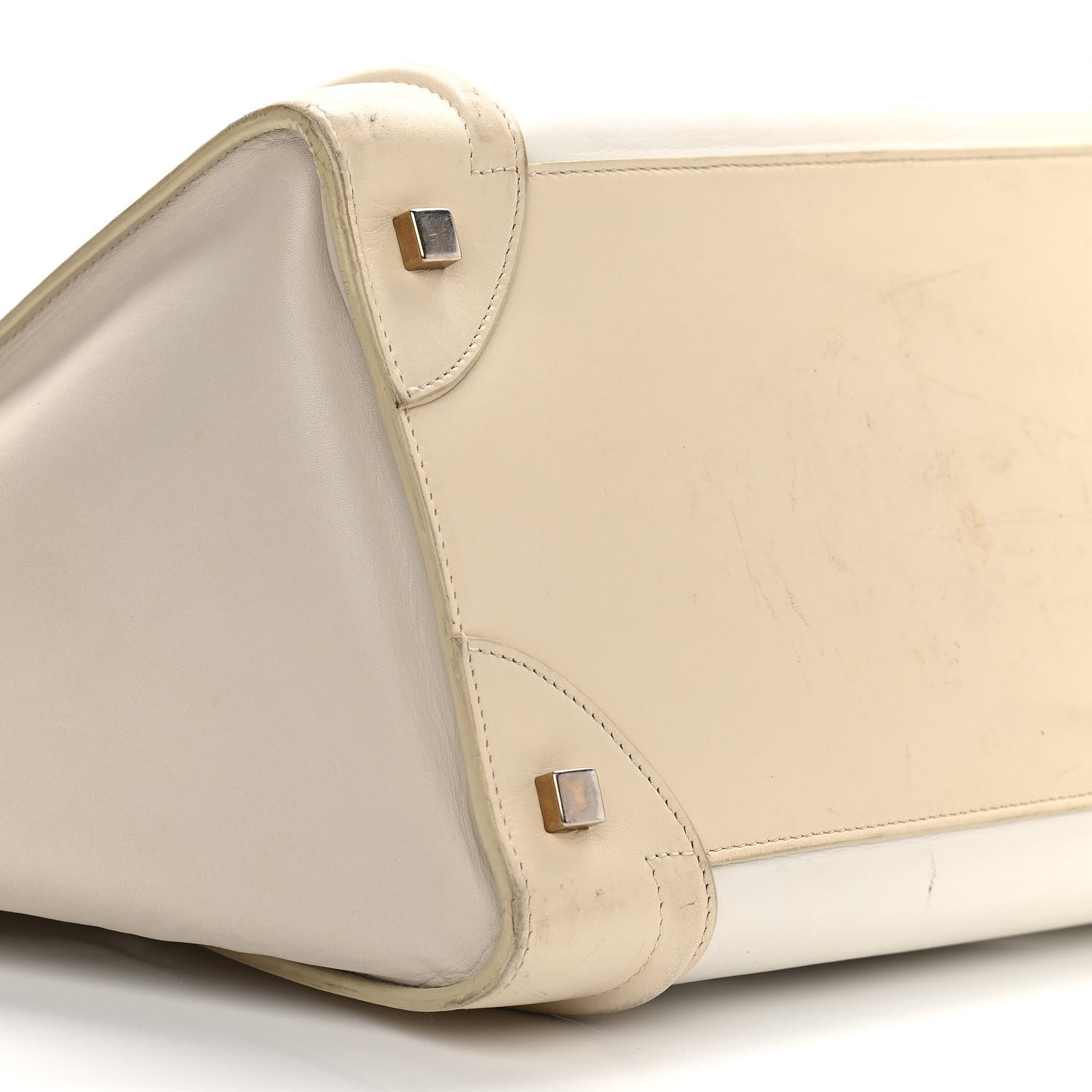 Celine Smooth Calfskin Mini Tri-Color Luggage White 9 of 31