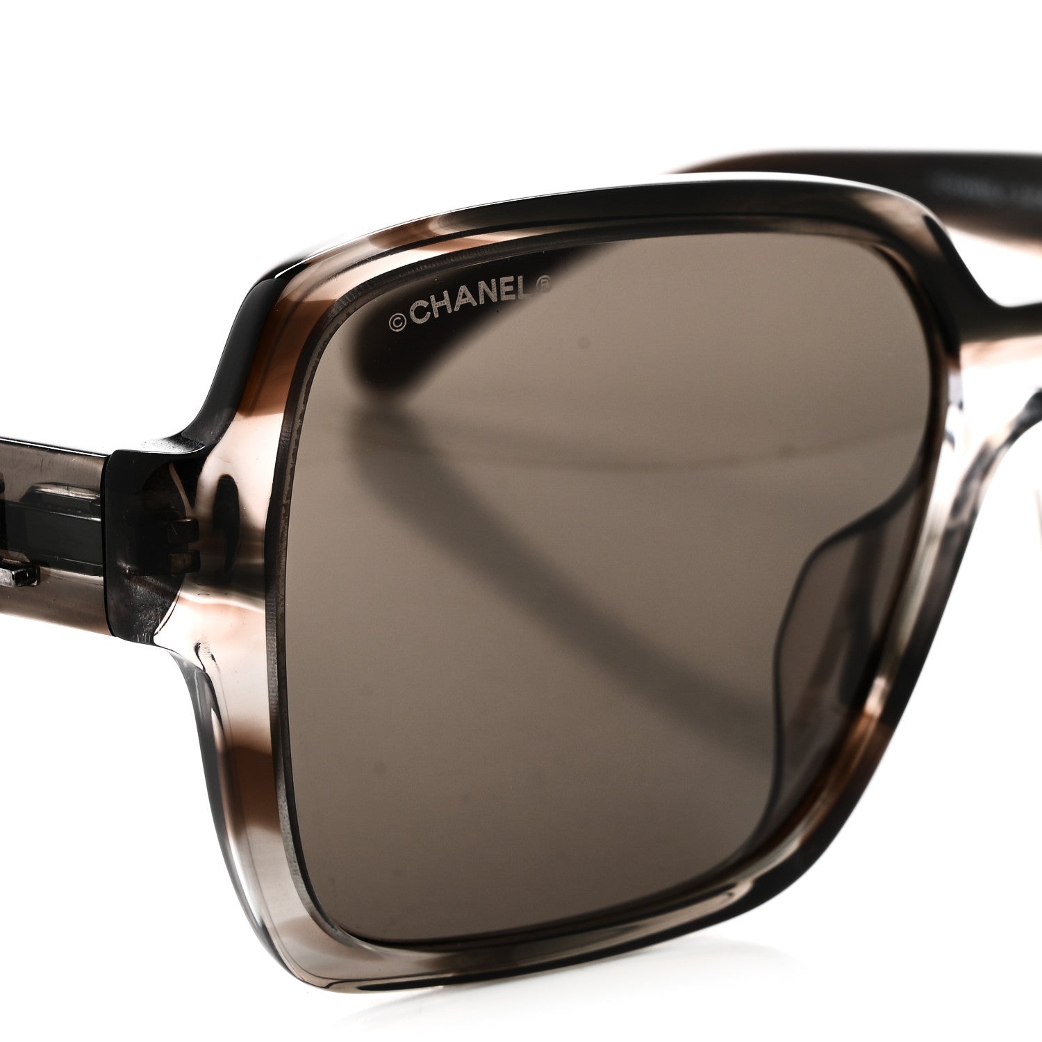 Chanel Acetate Square Sunglasses 5408-A Brown 7 of 8