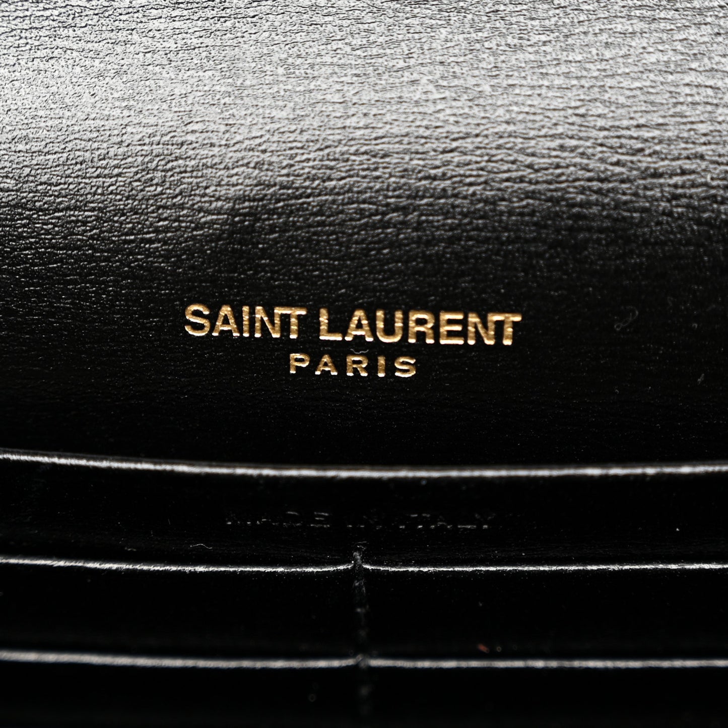 Smooth Calfskin Monogram Sulpice Chain Wallet Black
