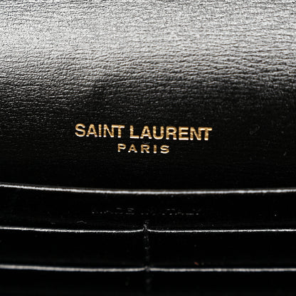 Saint Laurent Smooth Calfskin Monogram Sulpice Chain Wallet Black 6 of 9