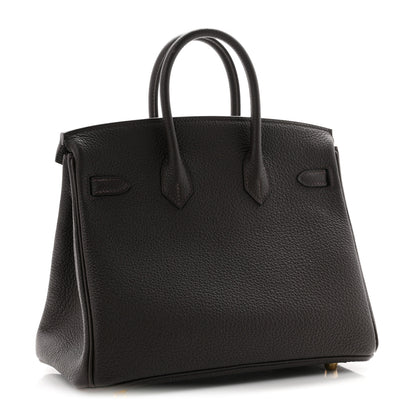 Hermes Togo Birkin 25 Bai Brun 3 of 11