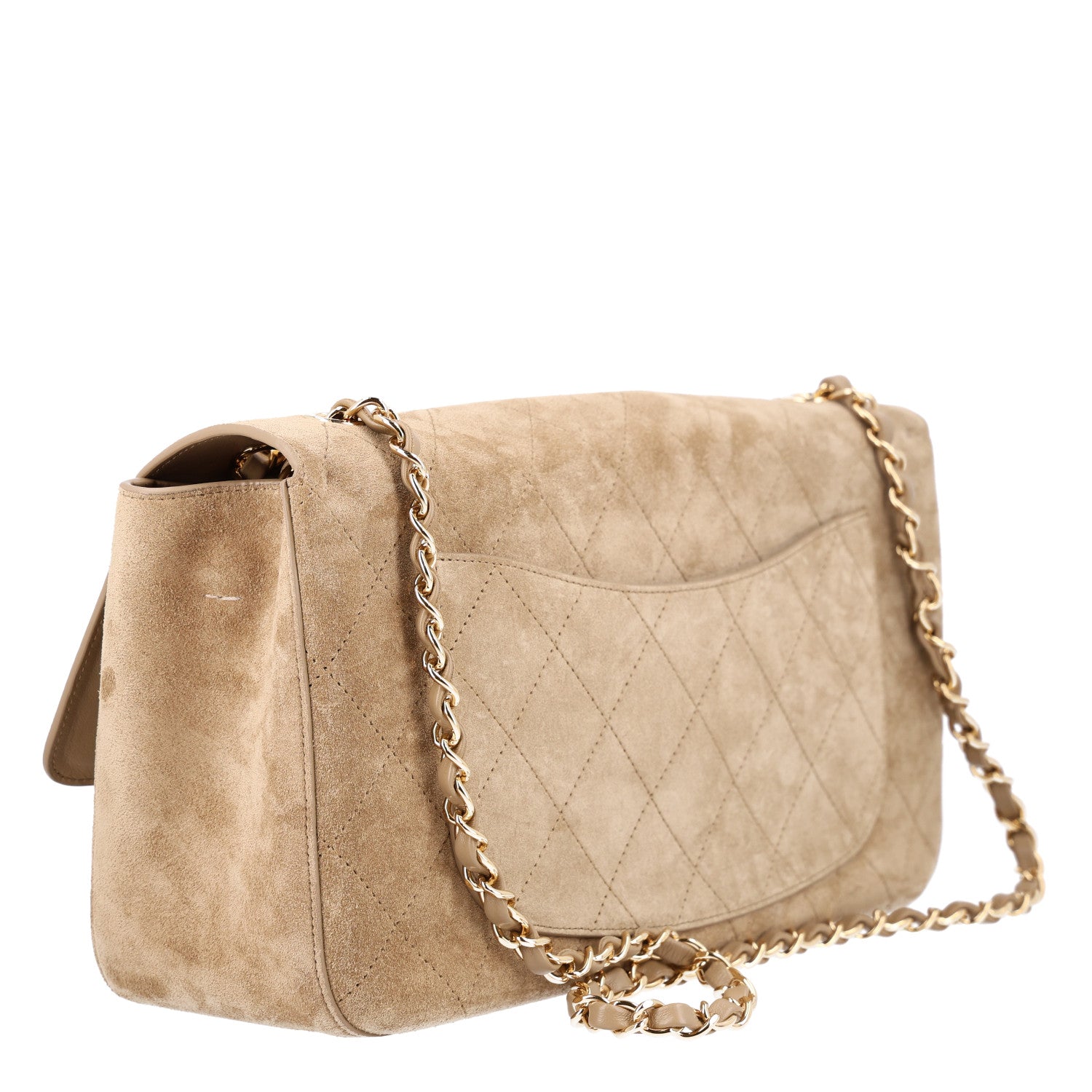 Chanel Suede Calfskin Small Souplissimo Maxi Flap Dark Beige 3 of 11