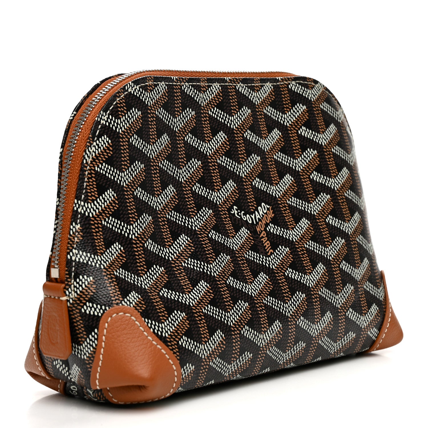 Goyard Goyardine Vendome Toiletry Pouch Black Gold 3 of 8