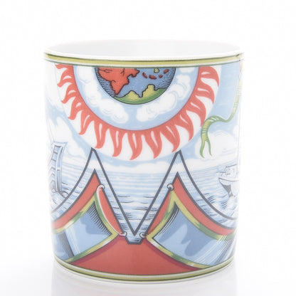 Hermes Porcelain Patchwork Tea Cup And Saucer Set of 2 5 of 6