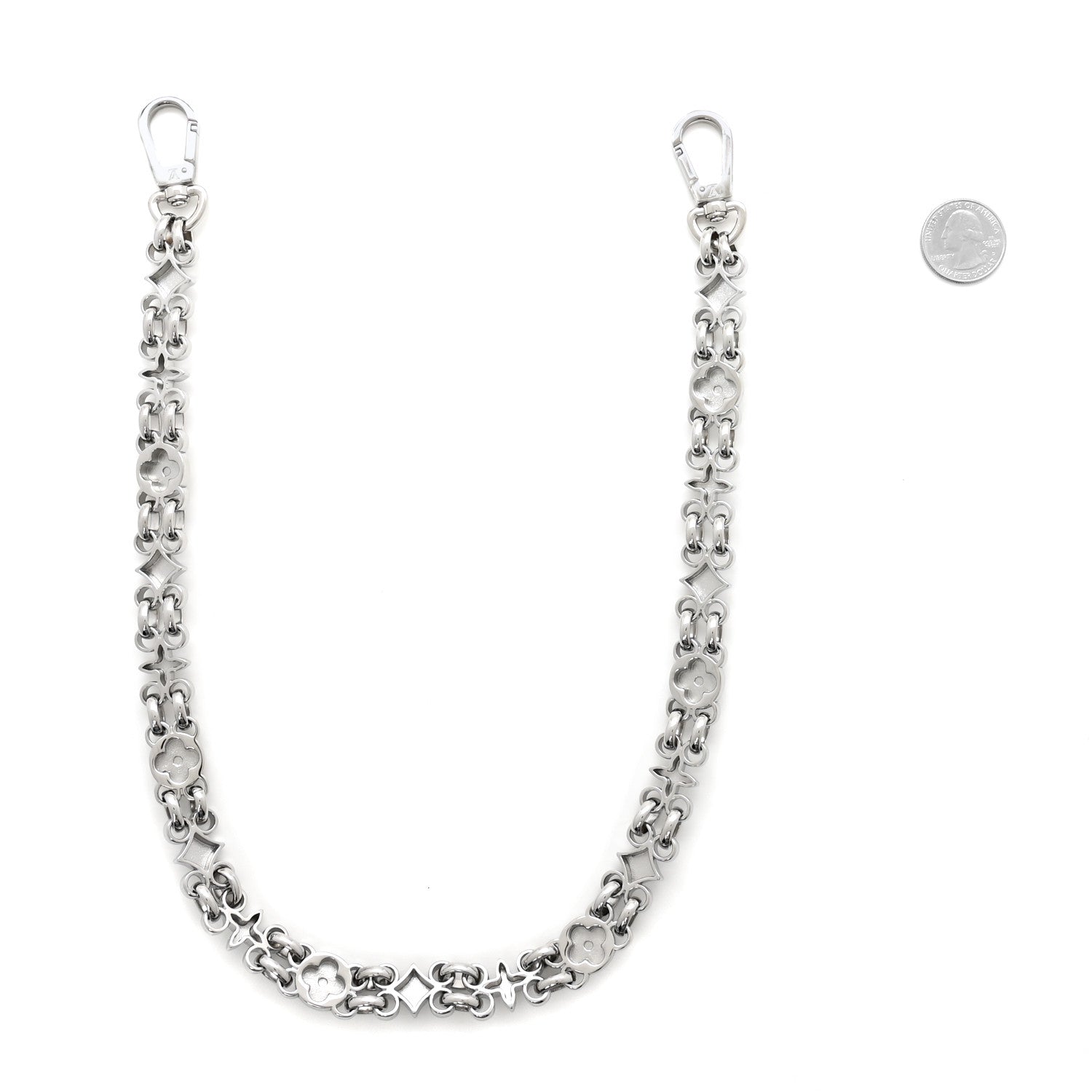 Louis Vuitton Metal My Flower Chain Bag Charm Silver 2 of 3