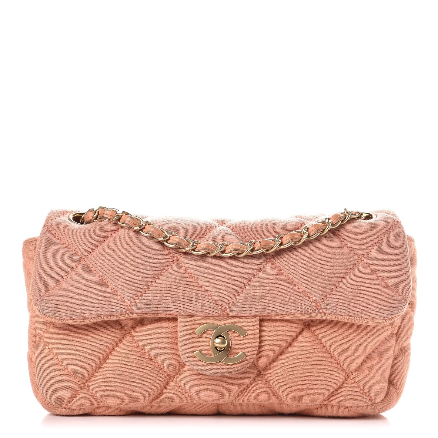 Jersey Quilted Small Flap Coral