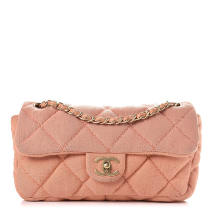 Chanel Jersey Quilted Small Flap Coral 1 of 14