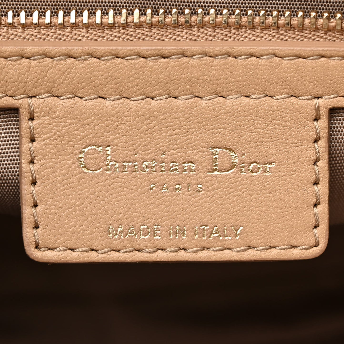 Lambskin Cannage Small Dior Soft Shopping Tote Beige