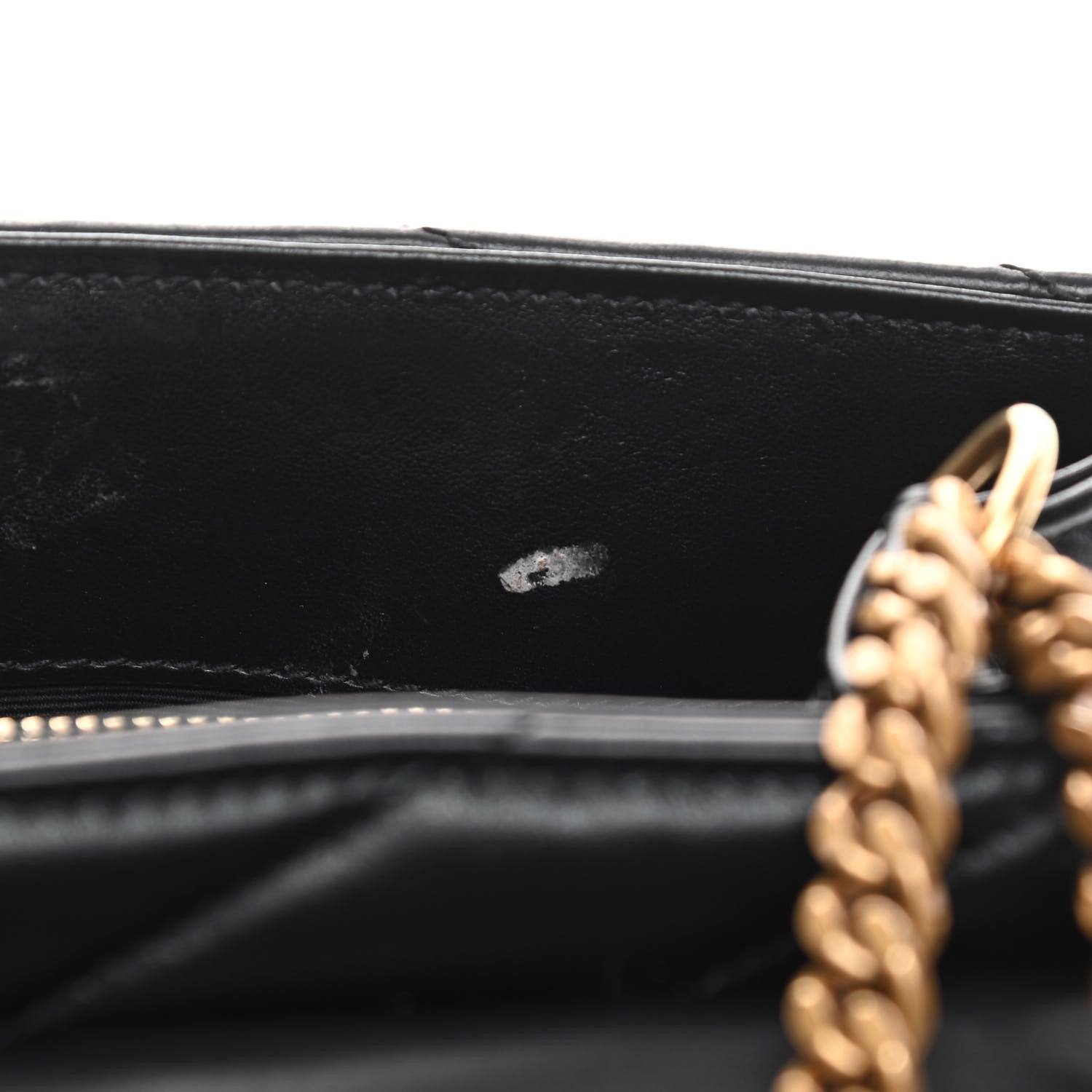 Saint Laurent Calfskin Y Quilted Monogram Medium Loulou Chain Satchel Black 11 of 14