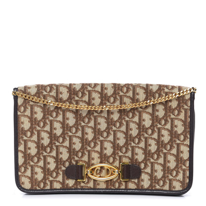 Christian Dior Monogram Chain Flap Brown 1 of 12