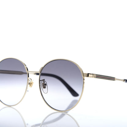 Gucci Web Round Sunglasses GG0206SK Gold 7 of 8