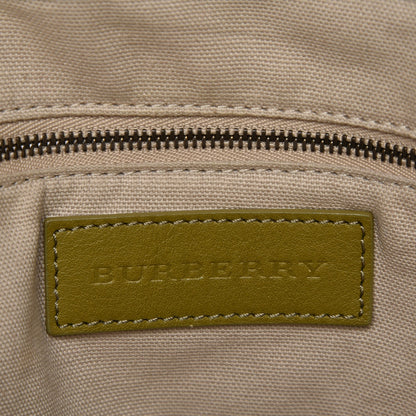 Burberry Nova Check Mega Stud Nickie Tote Green 8 of 12