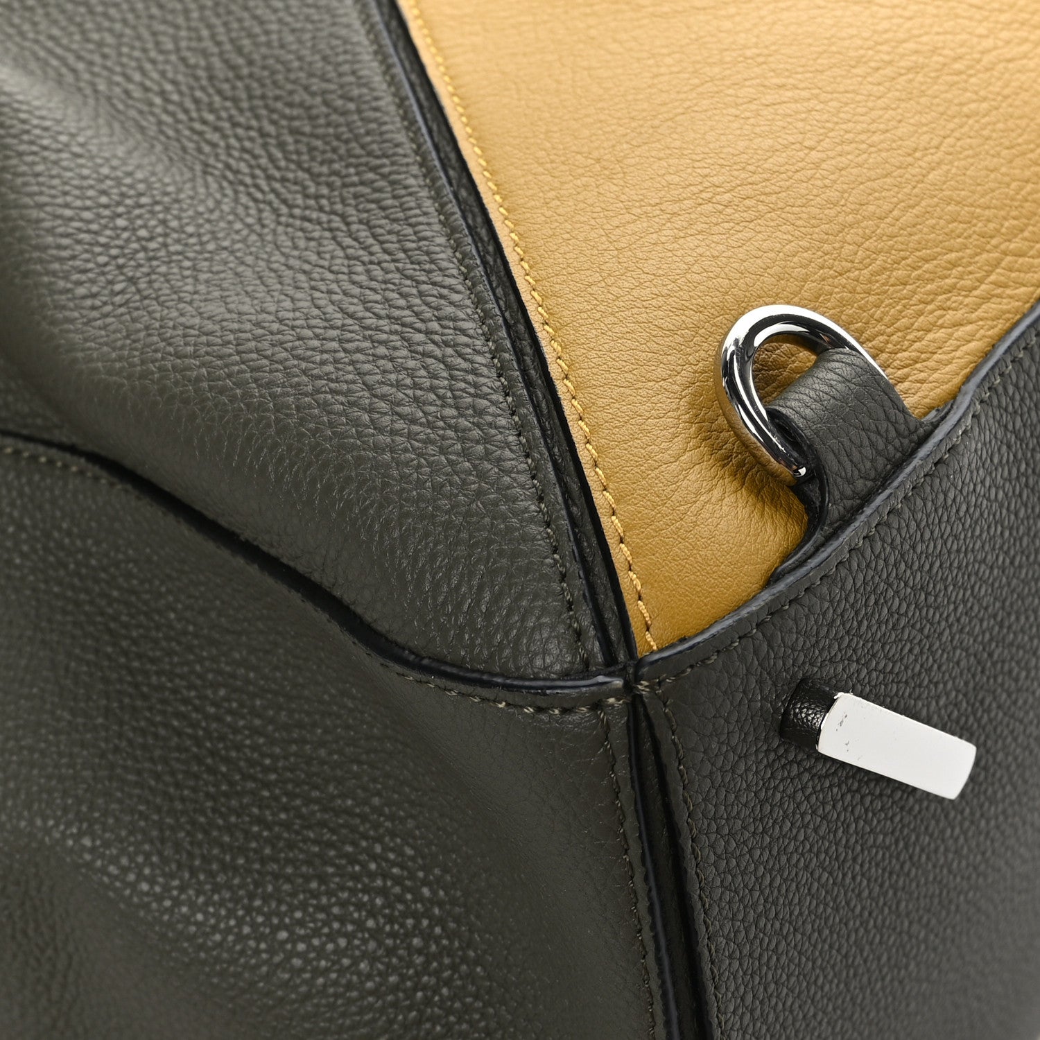 Loewe Calfskin Large Puzzle Bag Avocado Mustard Yellow 8 of 9
