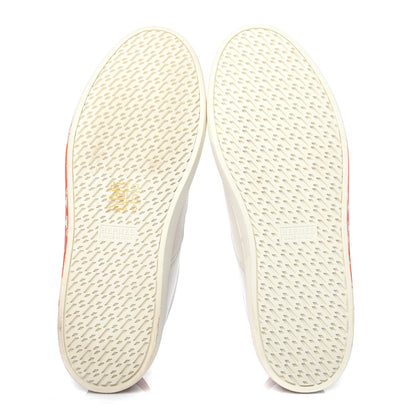 Hermes Swift Printed Peinture Fraiche Quicker Sneakers 36.5 White Orange 5 of 7
