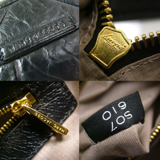 Marc Jacobs Leather Patchwork Raquel Black 8 of 10