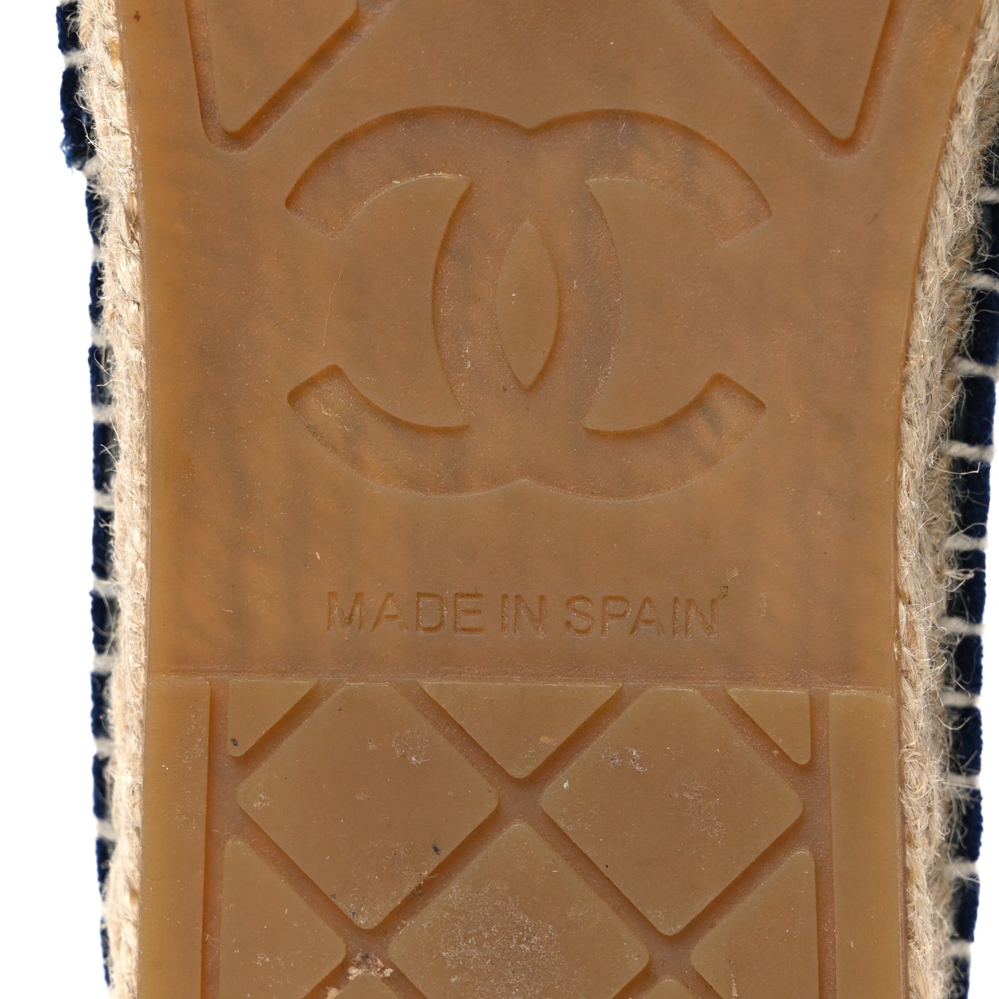 Velvet Logo Espadrilles 38 Navy Black