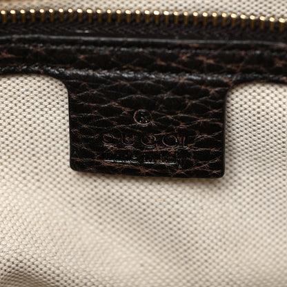 Gucci Diamante Medium Cathrine Dome Satchel Dark Brown 6 of 15