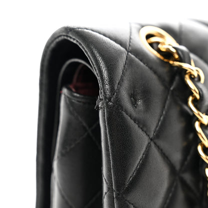 Chanel Lambskin Quilted Medium Double Flap Black 11 of 13