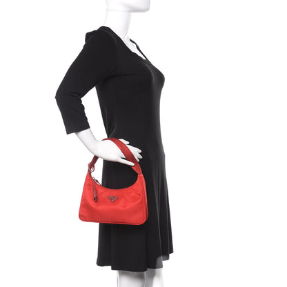 Prada Tessuto Nylon Mini Re-Edition 2000 Bag Rosso 2 of 9