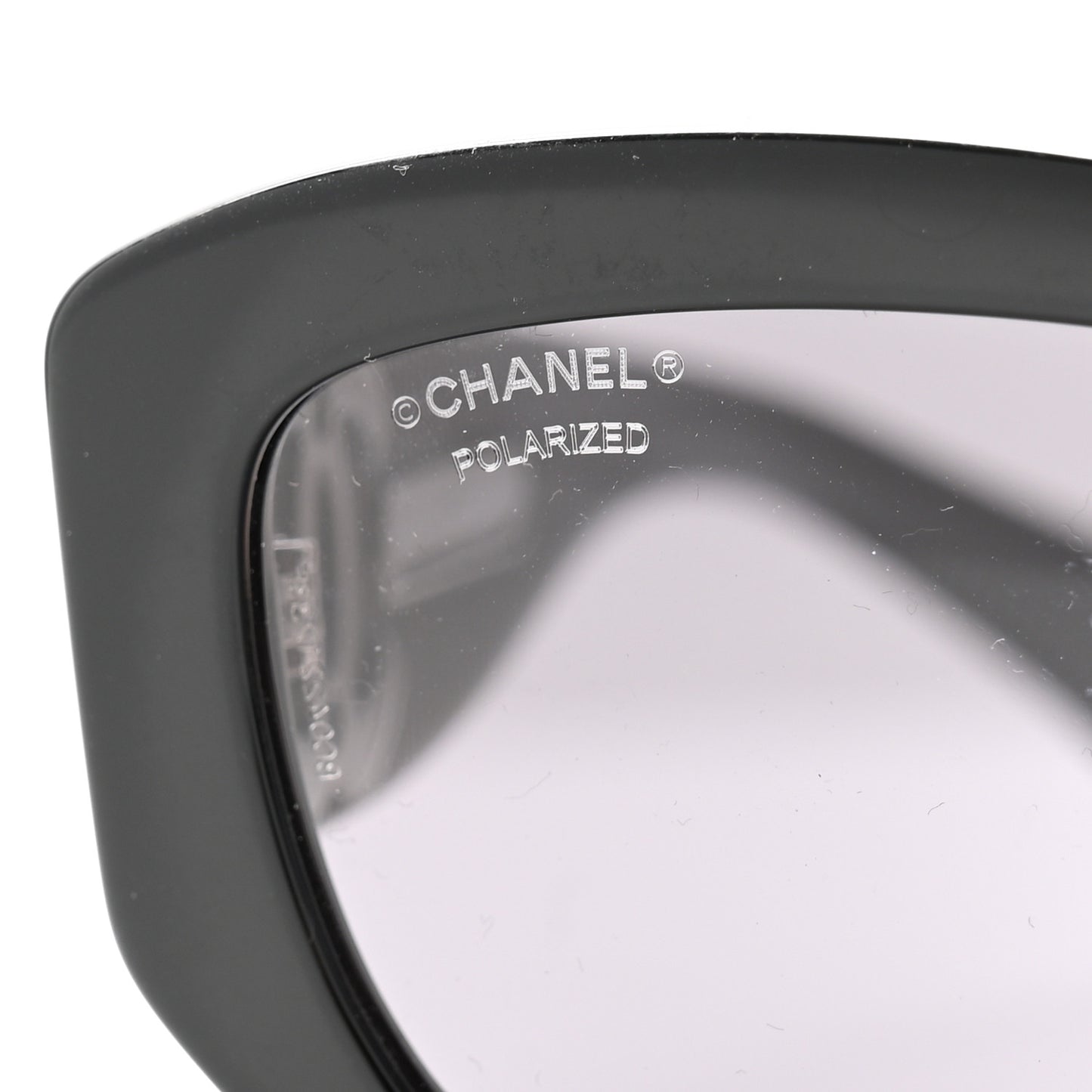 Acetate Polarized Rectangle Sunglasses 5493-A Black